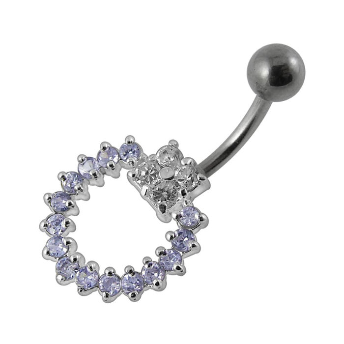 Beautiful Moving Jeweled Belly Ring - Monster Piercing