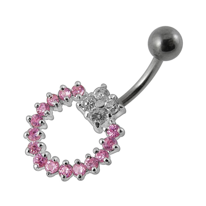 Beautiful Moving Jeweled Belly Ring - Monster Piercing