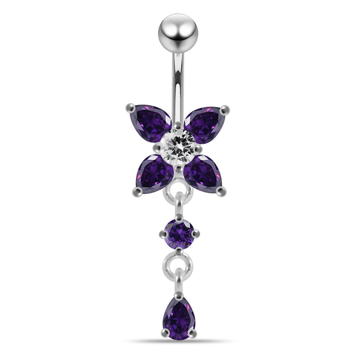 Jeweled Fancy Belly Navel Body Jewelry - Monster Piercing