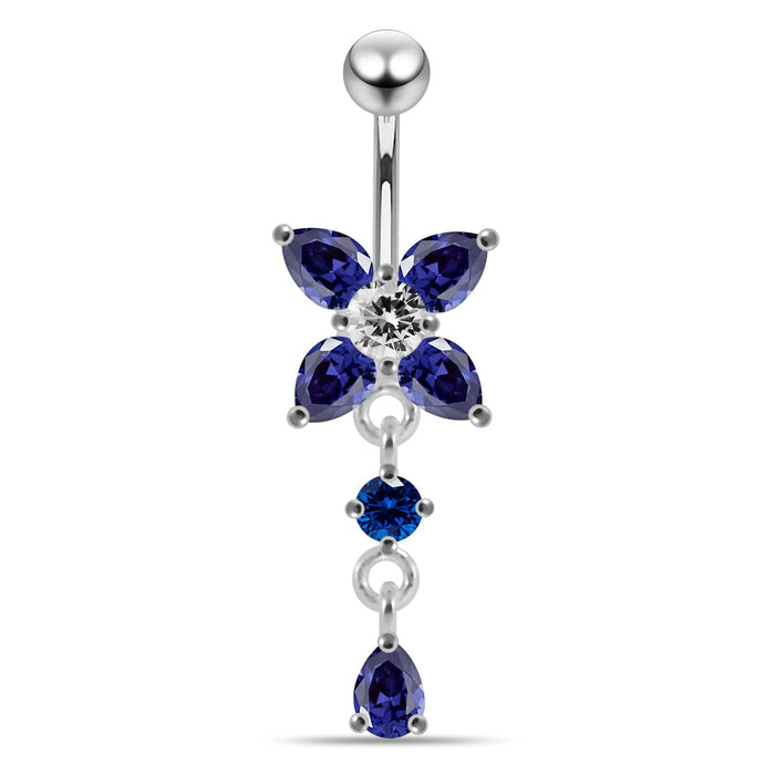 Jeweled Fancy Belly Navel Body Jewelry - Monster Piercing