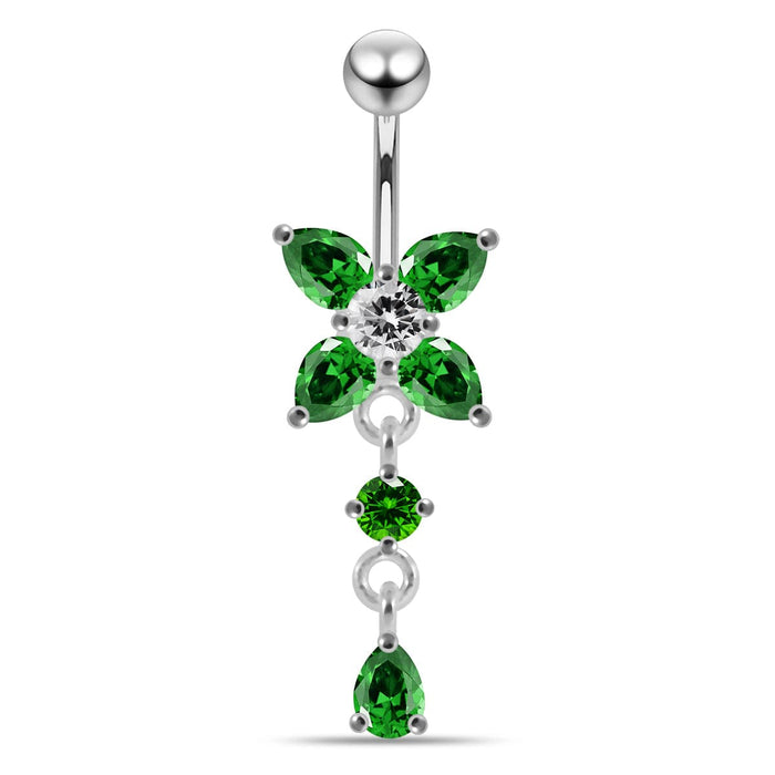 Jeweled Fancy Belly Navel Body Jewelry - Monster Piercing