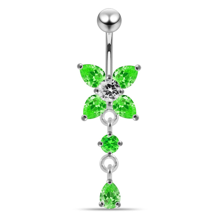 Jeweled Fancy Belly Navel Body Jewelry - Monster Piercing