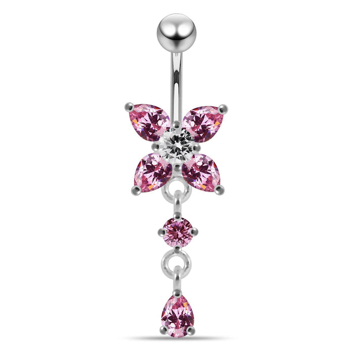 Jeweled Fancy Belly Navel Body Jewelry - Monster Piercing