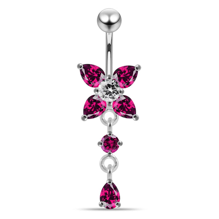 Jeweled Fancy Belly Navel Body Jewelry - Monster Piercing