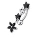 Flower Dangling Jeweled Navel Banana - Monster Piercing