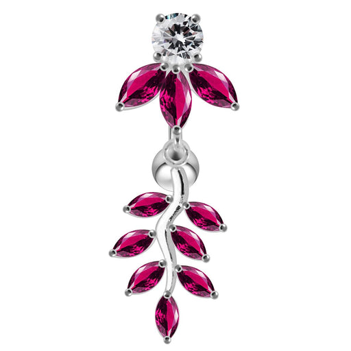 Fancy Moving Jeweled Belly Ring - Monster Piercing