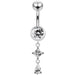 Moving Fashionably Jeweled Belly Ring - Monster Piercing