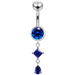 Moving Fashionably Jeweled Belly Ring - Monster Piercing