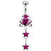 925 Sterling Silver Dangling Belly Ring PBM0713 - Monster Piercing