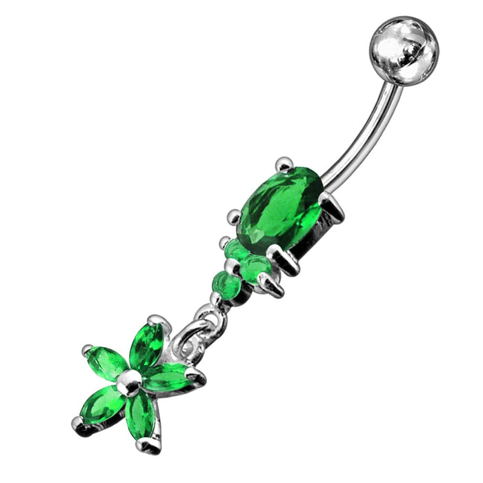 Dangling Star Belly Ring - Monster Piercing