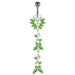 Silver Dangling Belly Ring With SS Bar - Monster Piercing