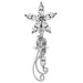 Flower Filigree Dangling Belly Moving Ring - Monster Piercing