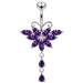 Butterfly Dangling Belly Moving Ring - Monster Piercing