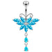 Butterfly Dangling Belly Moving Ring - Monster Piercing