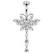 Butterfly Dangling Belly Moving Ring - Monster Piercing