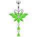 Butterfly Dangling Belly Moving Ring - Monster Piercing