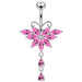 Butterfly Dangling Belly Moving Ring - Monster Piercing