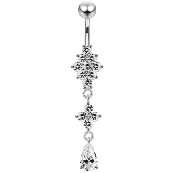 Charming Look Dangling Belly Moving Ring - Monster Piercing