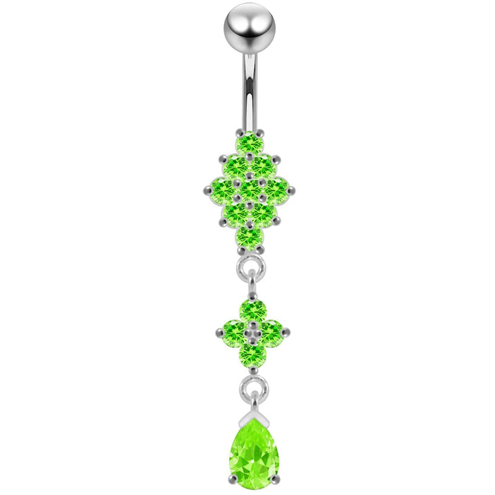 Charming Look Dangling Belly Moving Ring - Monster Piercing