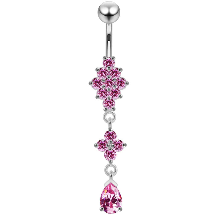 Charming Look Dangling Belly Moving Ring - Monster Piercing