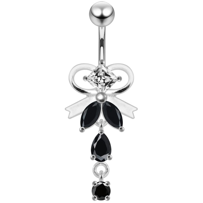 Neck Tie Dangling Belly Moving Ring - Monster Piercing