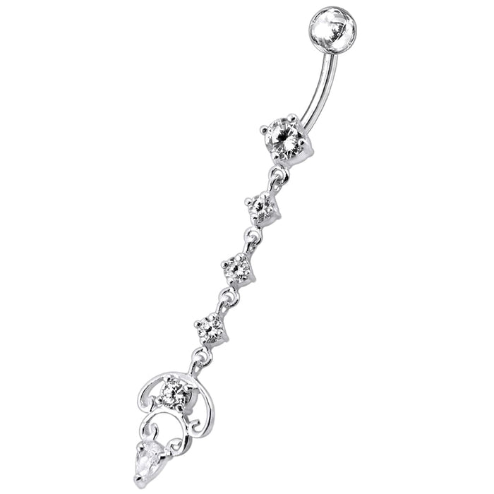 Longer Dangling Belly Moving Ring - Monster Piercing