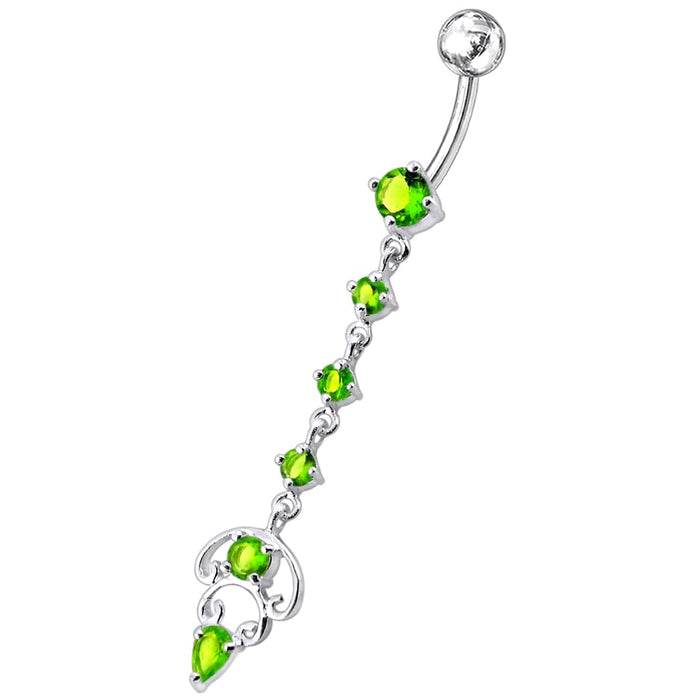 Longer Dangling Belly Moving Ring - Monster Piercing