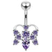 Jeweled Bee Non-Moving Belly Ring - Monster Piercing