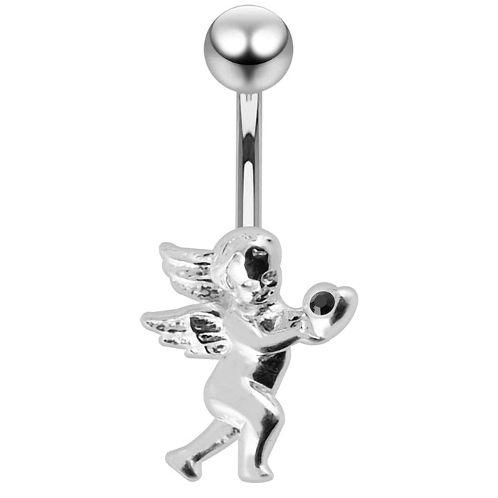 Jeweled Angel Belly Button Ring - Monster Piercing