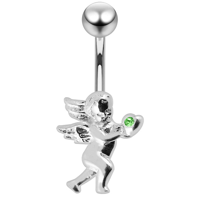 Jeweled Angel Belly Button Ring - Monster Piercing