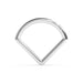 Triangle Septum Ring V-Shape Classic Hinged Segment Ring - Monster Piercing