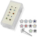 925 Sterling Silver 10pcs Jewelled Flower Straight End Nose Stud Box - Monster Piercing