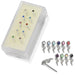 925 Sterling Silver 10pcs CZ Jewelled Snake  Straight End Nose Stud Box - Monster Piercing