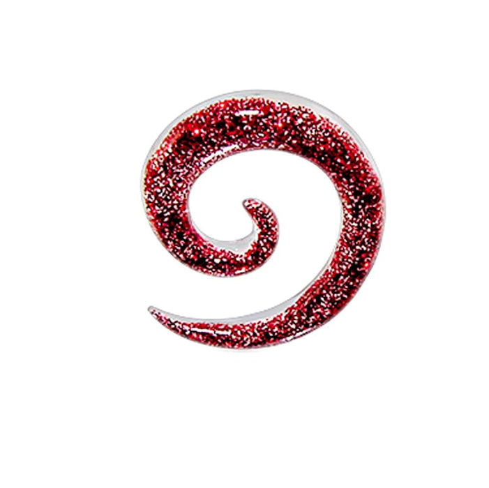 UV Glitter Spiral Ear Expander Body Jewelry - Monster Piercing