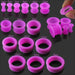 Purple Silicone Ear Tunnel - Monster Piercing