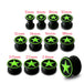 Embossed Green Star Silicone Ear Plug - Monster Piercing