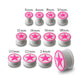 Embossed Pink Star Silicone Ear Plug - Monster Piercing