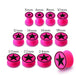 Embossed Black Star Silicone Ear Plug - Monster Piercing