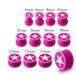 Embossed White Star Silicone Plug - Monster Piercing