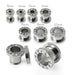 Steel Screw Fit Jewelled Flesh Tunnel - Monster Piercing