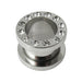 Steel Screw Fit Jewelled Flesh Tunnel - Monster Piercing