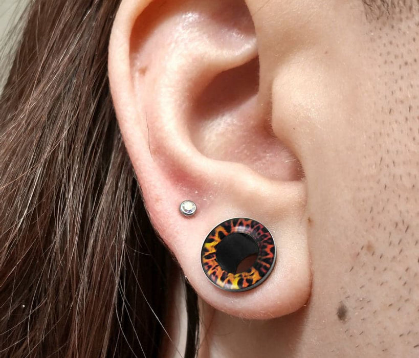 SS Screw Fit Cheetah Flesh Tunnel - Monster Piercing