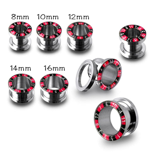 SS Screw Fit Poker Flesh Tunnel - Monster Piercing