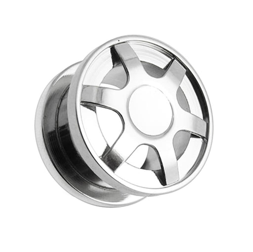 SS Alloy Wheel Screw Fit Flesh Tunnel - Monster Piercing