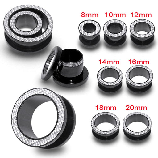 Blackline Screw Fit Flesh Tunnel - Monster Piercing