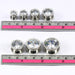 AAA Stone Multi Jewelled Screw Fit Flesh Tunnel - Monster Piercing