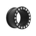 Multi Jeweled Black Silicone Ear Plug - Monster Piercing