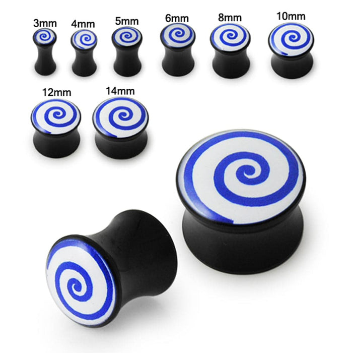 Double Flared Swril Logo Ear Plug - Monster Piercing