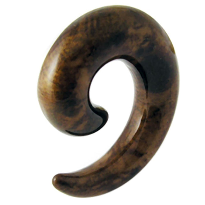 Classic Brown Spiral Ear Expander - Monster Piercing