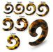 Classic Leopard Brown Ear Spiral Expander - Monster Piercing